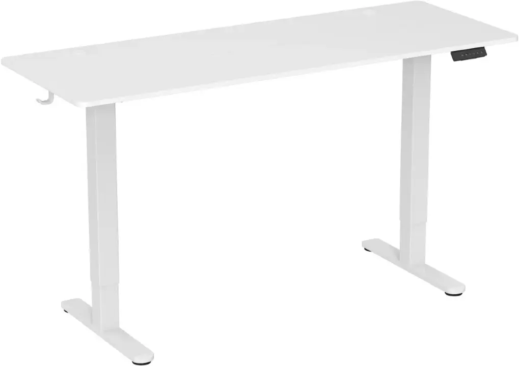 Стол для компьютера Cactus CS-EDL-WWT столешница ДСП белый каркас белый