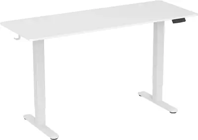 Стол для компьютера Cactus CS-EDL-WWT столешница ДСП белый каркас белый