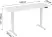 Стол для компьютера Cactus CS-EDL-WWT столешница ДСП белый каркас белый