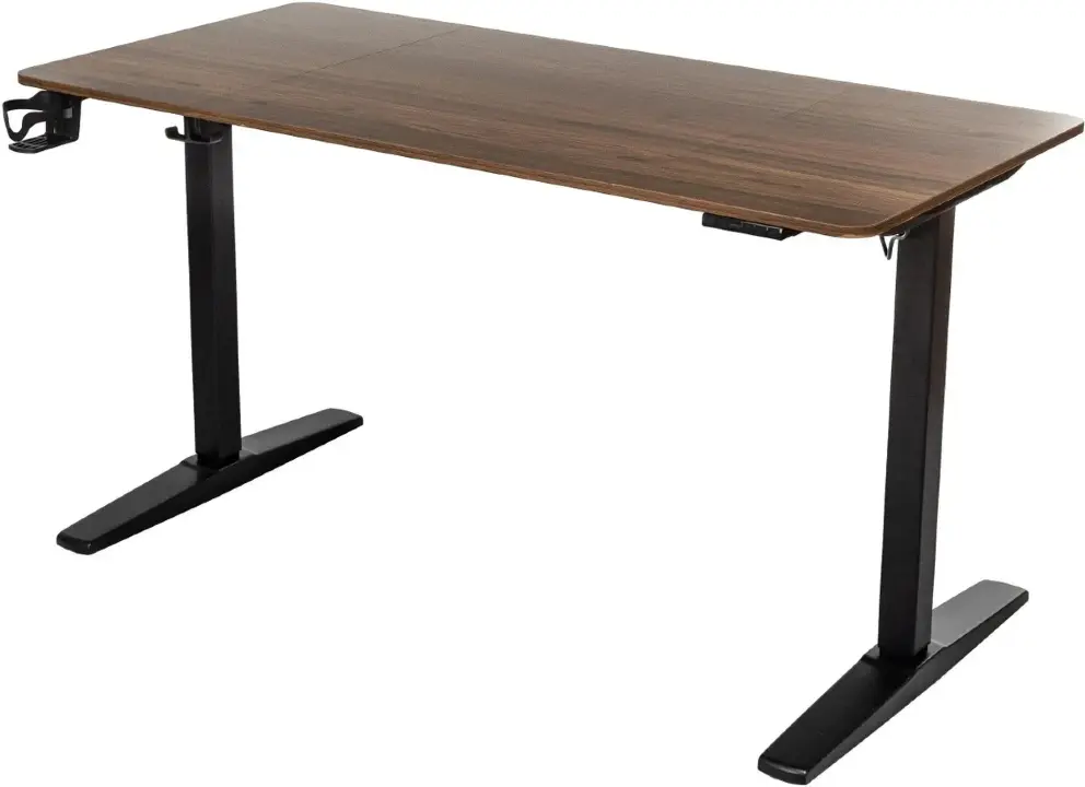 Стол для компьютера Knight TABLE T3 столешница МДФ орех каркас черный