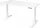 Стол для компьютера Knight TABLE T3 столешница МДФ белый каркас белый
