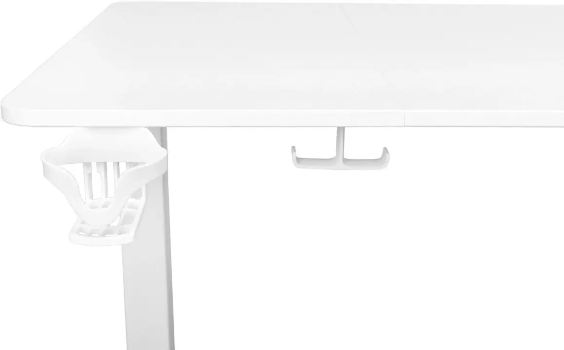 Стол для компьютера Knight TABLE T3 столешница МДФ белый каркас белый