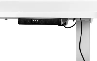 Стол для компьютера Knight TABLE T3 столешница МДФ белый каркас белый