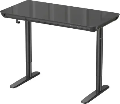 Стол для компьютера Cactus CS-EGD-BK-LED столешница закаленное стекло черный каркас черный