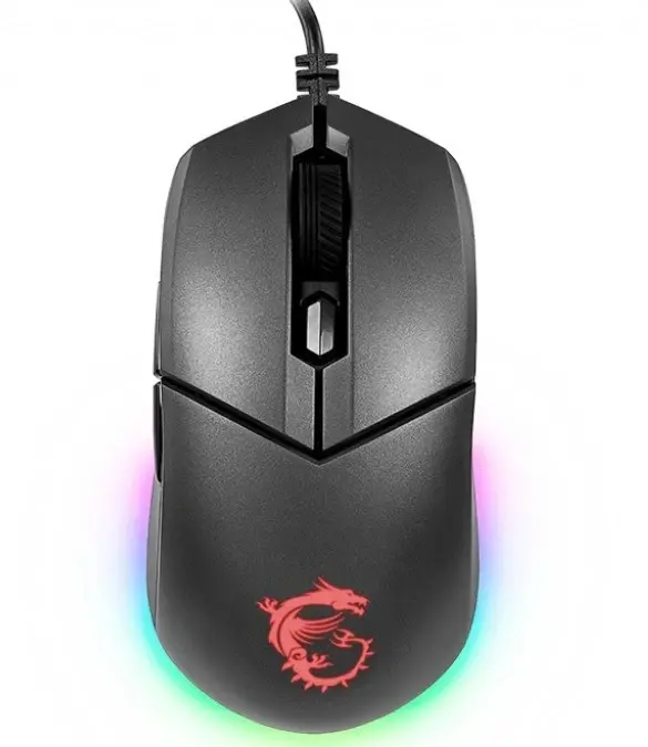Мышь проводная MSI Clutch GM11 черный, 5000 dpi, USB, кнопки - 6