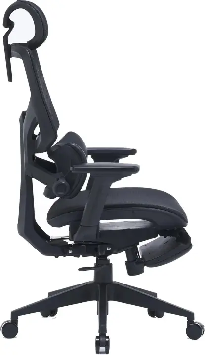 Кресло Cactus CS-CHR-MC01-BK черный сетка/эко.кожа с подголов. крестов. пластик