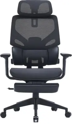 Кресло Cactus CS-CHR-MC01-BK черный сетка/эко.кожа с подголов. крестов. пластик