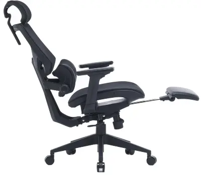 Кресло Cactus CS-CHR-MC01-BK черный сетка/эко.кожа с подголов. крестов. пластик