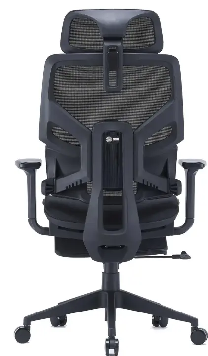 Кресло Cactus CS-CHR-MC01-BK черный сетка/эко.кожа с подголов. крестов. пластик