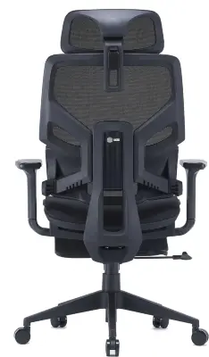 Кресло Cactus CS-CHR-MC01-BK черный сетка/эко.кожа с подголов. крестов. пластик