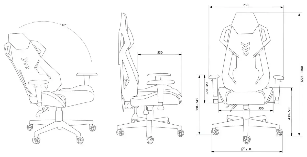 Кресло игровое Cactus CS-CHR-090BLR черный/красный сиденье черный/красный эко.кожа/сетка крестовина пластик пластик черный