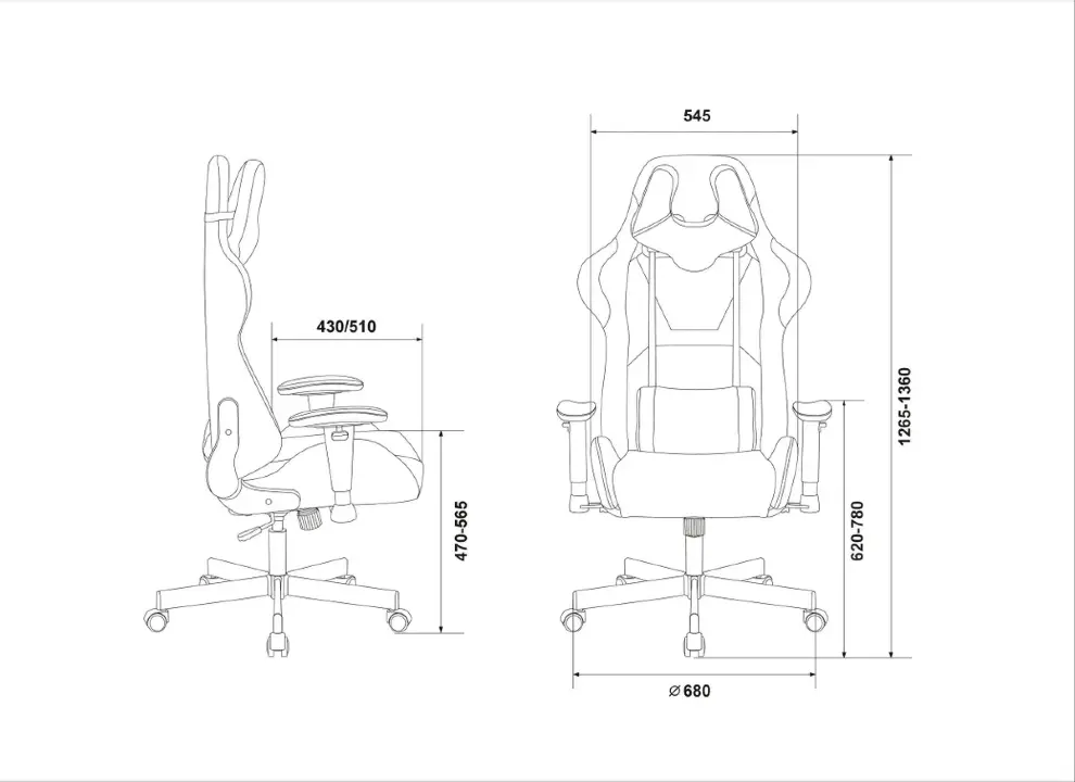Кресло игровое Бюрократ VIKING KNIGHT LT28 FABRIC серо-голубой крестовина металл/пластик 