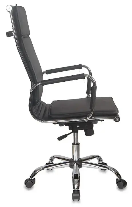 Кресло руководителя Бюрократ CH-993/black черный искусственная кожа крестовина хромированная 