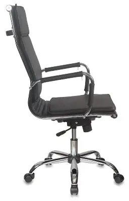 Кресло руководителя Бюрократ CH-993/black черный искусственная кожа крестовина хромированная 