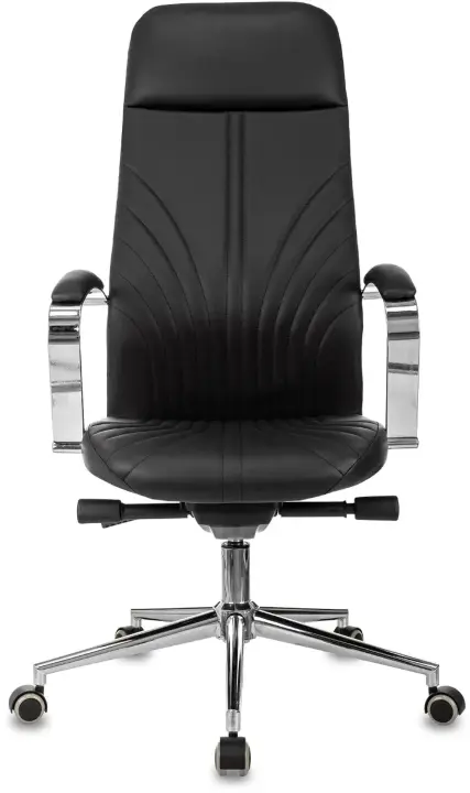 Кресло руководителя Бюрократ CH-610SL-Lux черный эко. кожа крестов. металл хром 