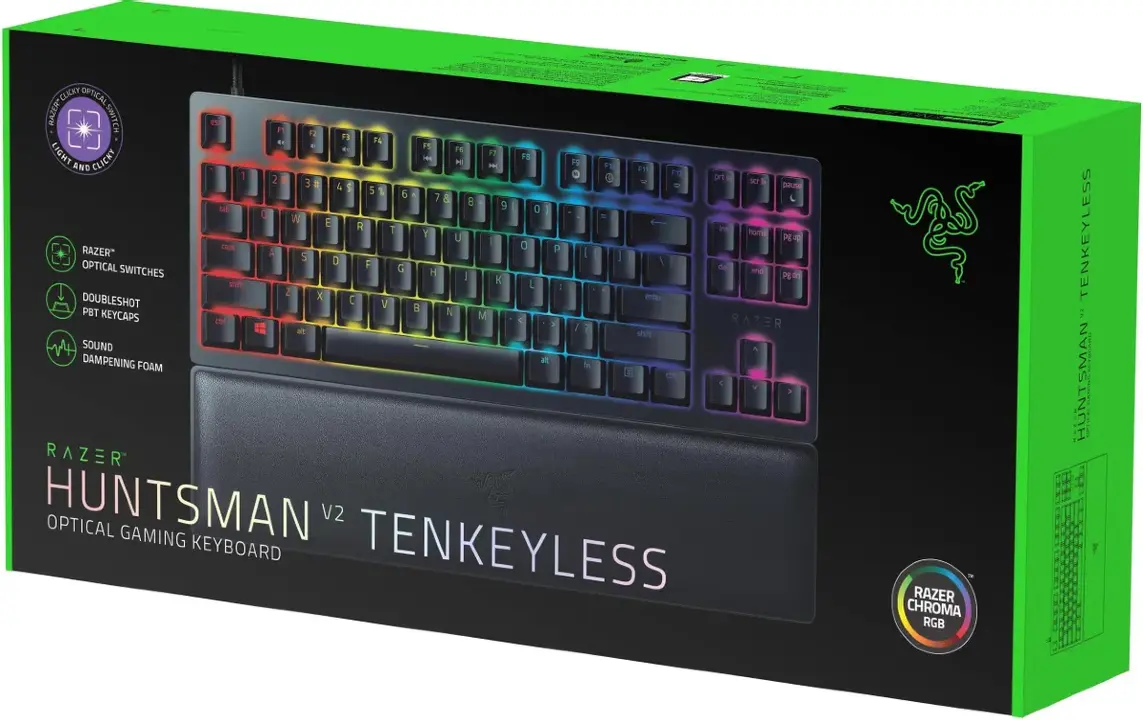 Игровая клавиатура Razer Huntsman V2 Tenkeyless (Purple Switch)