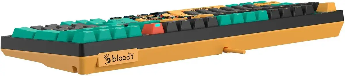 Клавиатура A4Tech Bloody AT98 Renegade проводная USB черный/зеленый