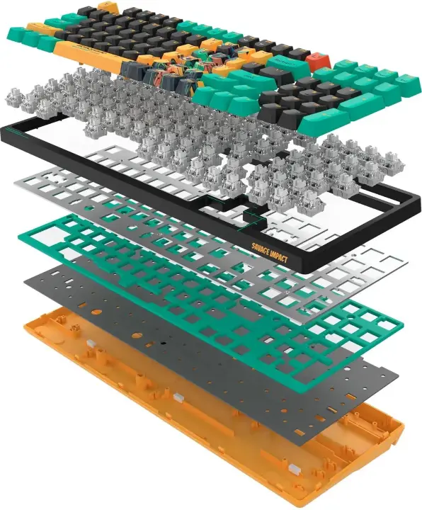 Клавиатура A4Tech Bloody AT98 Renegade проводная USB черный/зеленый