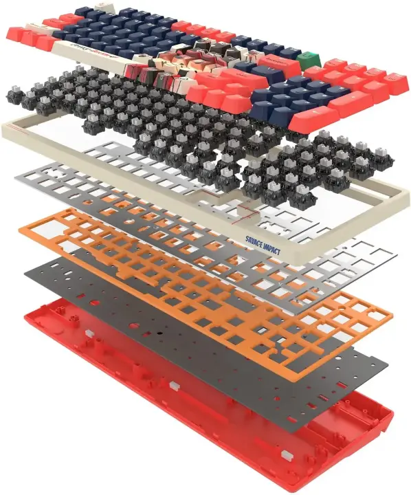 Клавиатура A4Tech Bloody AT98 Proxy Boom проводная USB бежевый/красный