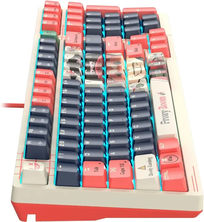 Клавиатура A4Tech Bloody AT98 Proxy Boom проводная USB бежевый/красный