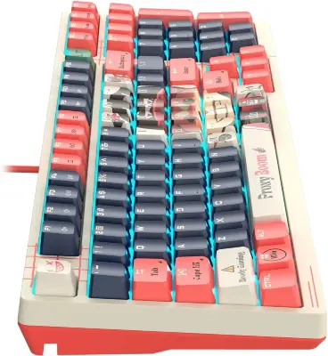 Клавиатура A4Tech Bloody AT98 Proxy Boom проводная USB бежевый/красный