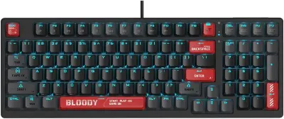 Клавиатура A4Tech Bloody AT98 проводная USB черный/красный 