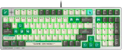 Клавиатура A4Tech Bloody S98 Pixels Green проводная USB белый/бежевый