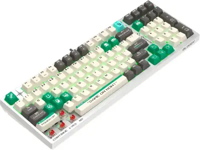 Клавиатура A4Tech Bloody S98 Pixels Green проводная USB белый/бежевый