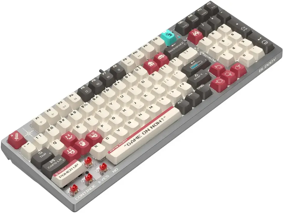 Клавиатура A4Tech Bloody S98 Pixels Red проводная USB серый/бежевый 