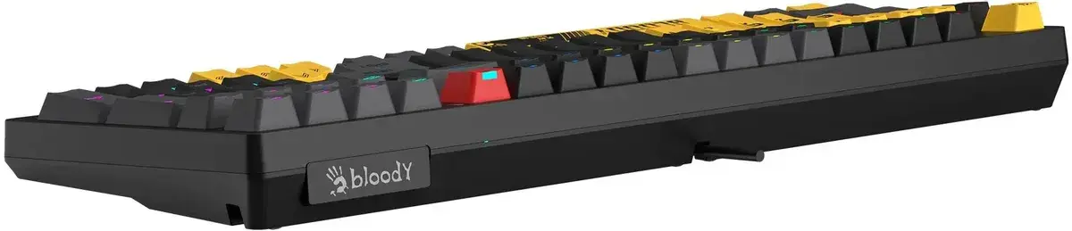 Клавиатура A4Tech Bloody S98 Sports Lime BLMS Plus проводная USB желтый/серый 