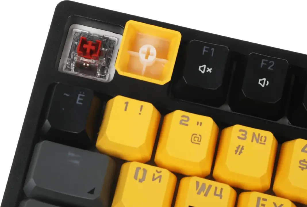 Клавиатура A4Tech Bloody S98 Sports Lime BLMS Plus проводная USB желтый/серый 