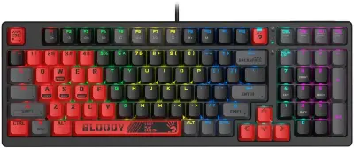 Клавиатура A4Tech Bloody S98 Sports Red BLMS Plus проводная USB красный/черный 