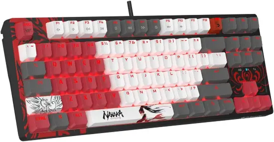 Клавиатура A4Tech Bloody S87 Naraka проводная USB черный/красный 