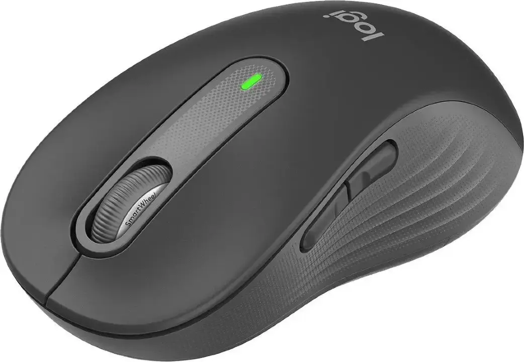 Мышь беспроводная Logitech Signature M650 графитовый, 4000 dpi, радиоканал, Bluetooth, USB, кнопки - 5