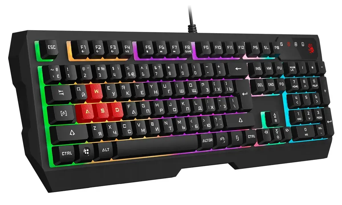 Клавиатура A4Tech Bloody B135N проводная USB черный 