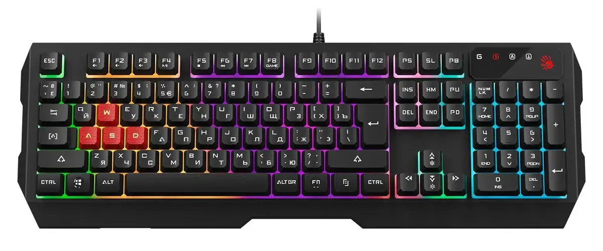 Клавиатура A4Tech Bloody B135N проводная USB черный 
