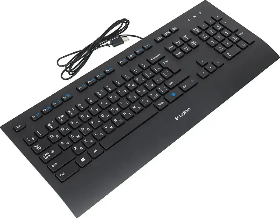 Клавиатура Logitech Keyboard K280E (920-005215) проводная USB черный 