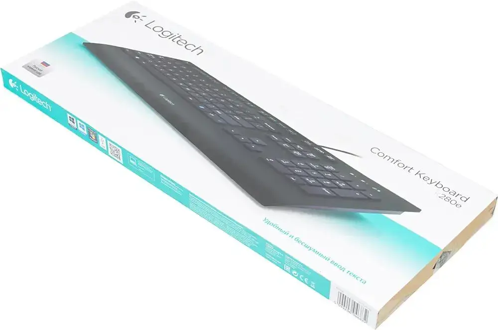 Клавиатура Logitech Keyboard K280E (920-005215) проводная USB черный 