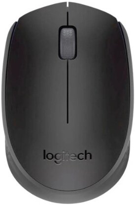 Мышь беспроводная Logitech M171 черный/серый, 1000 dpi, радиоканал, USB, кнопки - 3