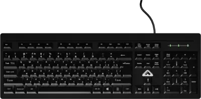 Клавиатура БЕШТАУ проводная  КЛ104РУ 104 клавиши, USB, 1,8м,  Цвет русской/латинской раскладки (Белый/Белый) МИНПРОМТОРГ (МПТ) 