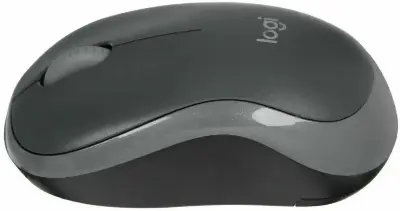 Мышь беспроводная Logitech M186 черный/серый, 1000 dpi, радиоканал, USB, кнопки - 3
