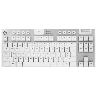 Клавиатура Logitech G915 TKL Lightspeed беспроводная, USB, Bluetooth/Радиоканал, серебристый 