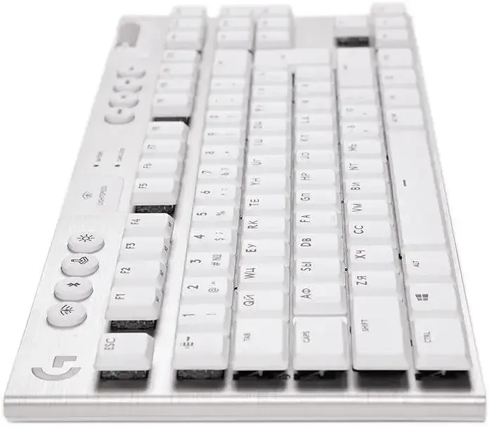 Клавиатура Logitech G915 TKL Lightspeed беспроводная, USB, Bluetooth/Радиоканал, серебристый 