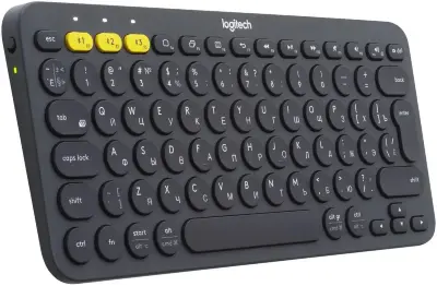 Клавиатура Logitech K380 беспроводная, Bluetooth, темно-серый 