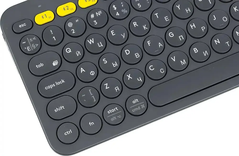 Клавиатура Logitech K380 беспроводная, Bluetooth, темно-серый 
