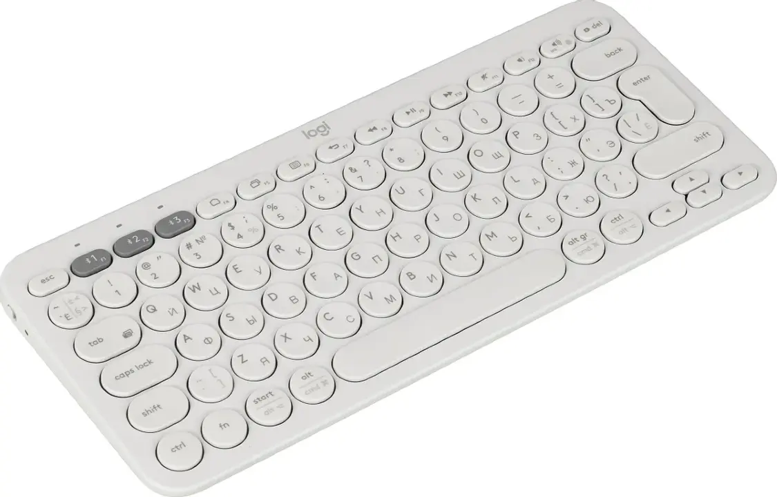 Клавиатура Logitech K380 беспроводная, Bluetooth, белый 