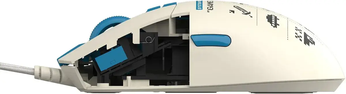 Мышь проводная A4Tech Bloody W72 Ultra Pixels Blue рисунок/бежевый/голубой, 20000 dpi, USB, кнопки - 7 