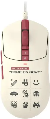 Мышь проводная A4Tech Bloody W72 Ultra Pixels Red рисунок/бежевый/красный, 20000 dpi, USB, кнопки - 7 