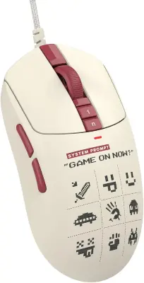 Мышь проводная A4Tech Bloody W72 Ultra Pixels Red рисунок/бежевый/красный, 20000 dpi, USB, кнопки - 7 