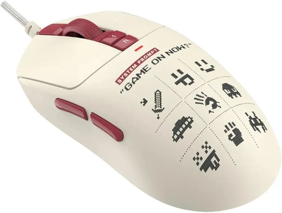 Мышь проводная A4Tech Bloody W72 Ultra Pixels Red рисунок/бежевый/красный, 20000 dpi, USB, кнопки - 7 